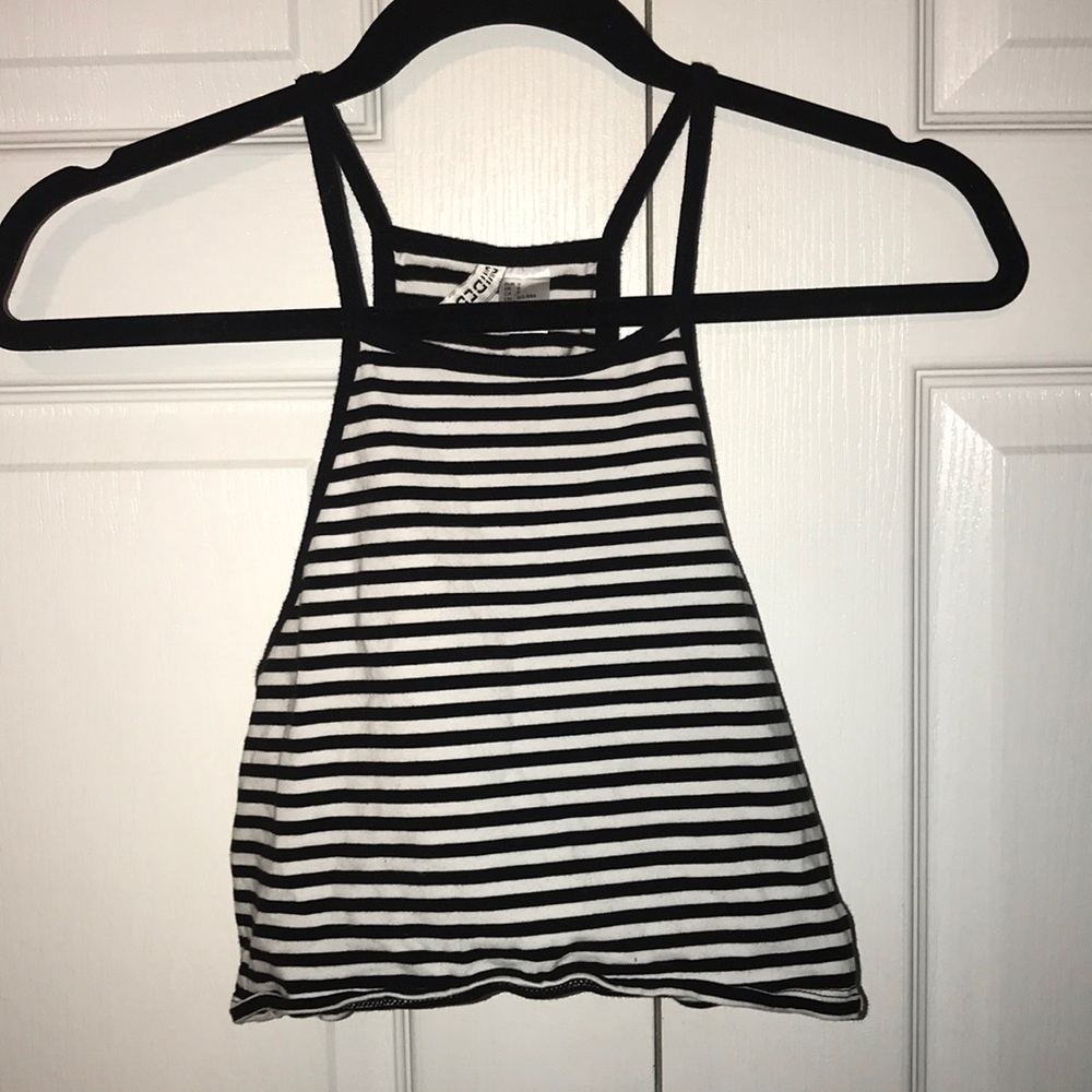 striped halter top